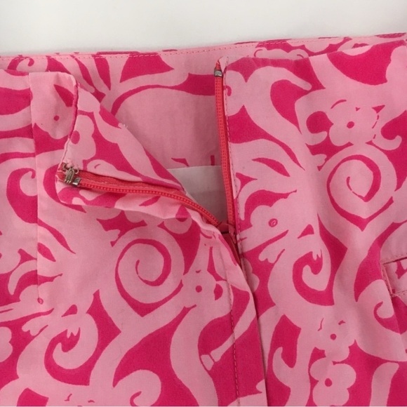 Lilly Pulitzer Pink 7Cs Animal Print Preppy Fun Resort Vacation Casual Skirt Sz2 - Picture 6 of 15